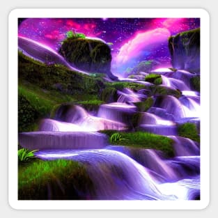 Fantasy of Flowing Water Sticker